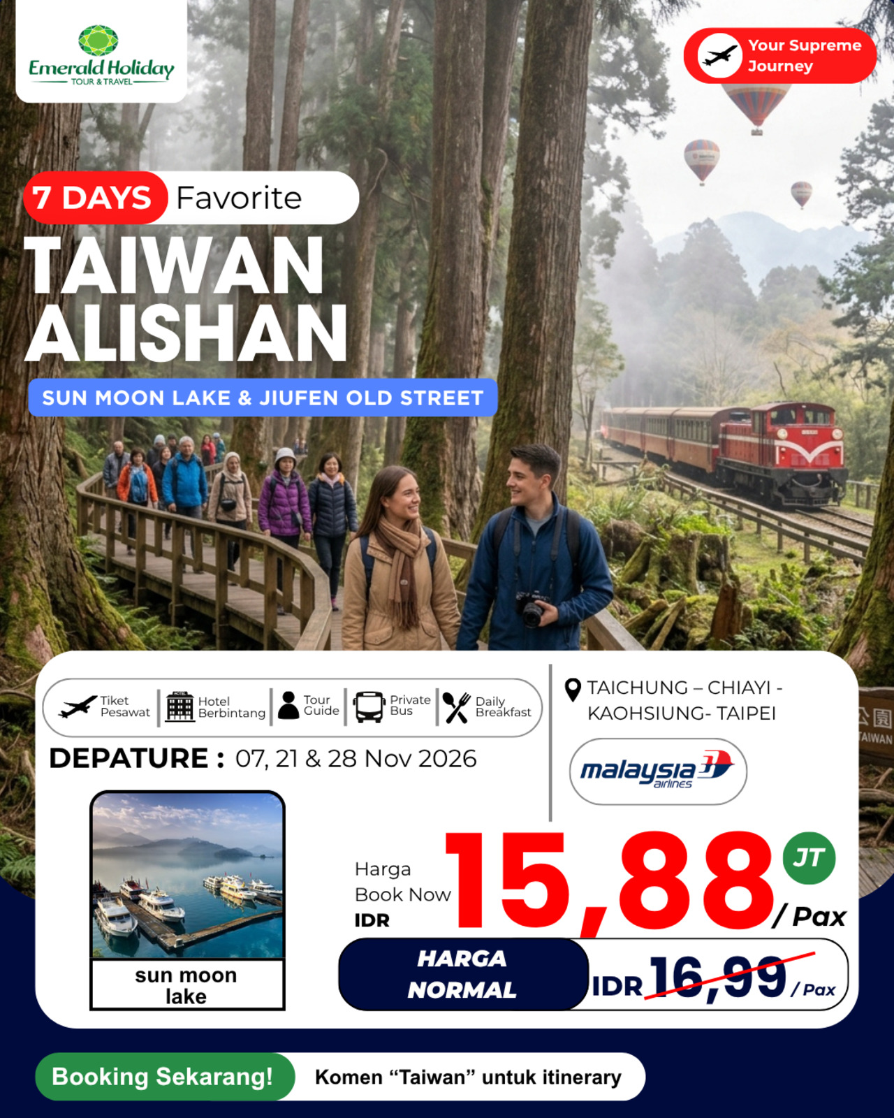 07 HARI FAVORITE TAIWAN ALISHAN 7,21,28 NOV 26
